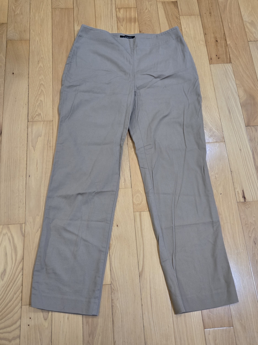 Talbots Classic Khaki Side-Zip Trousers